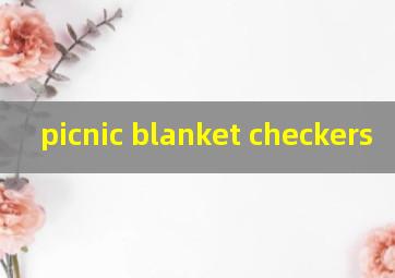 picnic blanket checkers
